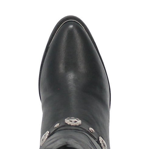 Dingo Olivia Black Pigskin Women Leather Boots