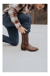 Dan Post Pershing Full Quill Ostrich Boot