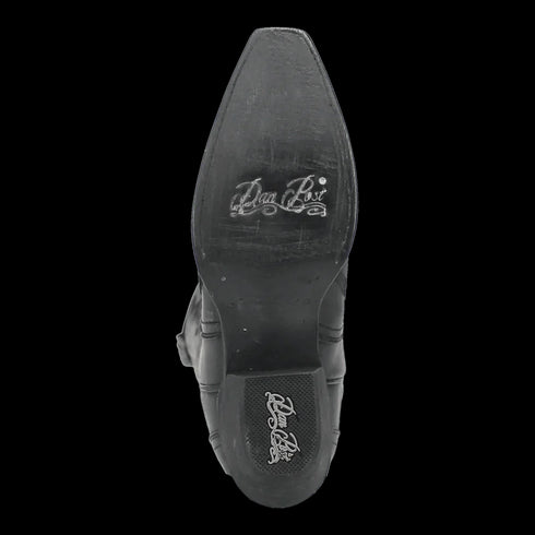 Dan Post Women's Hallie Snip Toe Leather Tall Boots - Black