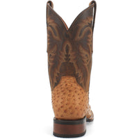 Dan Post Men’s Kershaw Saddle/Brown Genuine Ostrich 11” Cowboy Certified Leather Boot