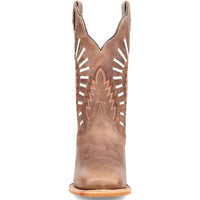 Dan Post Lacey Women’s Tan Leather Square Square Toe Western Cowboy Boot