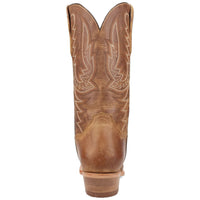 Dan Post Roman Men's Tan Leather Sleek Square Toe Western Cowboy Boots