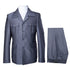 Rossi Man DUKE RM1767 – Slim Fit Steel Grey 3-Piece Suit for Men | Elegant Formalwear
