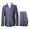 Rossi Man DUKE RM1767 – Slim Fit Steel Grey 3-Piece Suit for Men | Elegant Formalwear