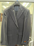 Pinstripe Blazer in Black Pinstripe Almost Dark Charcoal Grey Pinstripe Sport Coat - 1920s Pattern Sport Coat