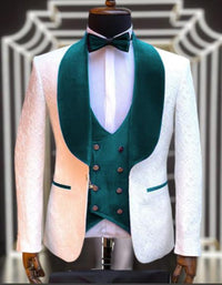 "Dark Teal Tuxedo" - Mens Teal Prom Suit - Teal Blue Suit Designer Prom Tuxedos