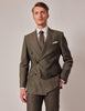 Mens Linen Suit For Beach Wedding - Summer  Suit in Dark Green Tailored Fit