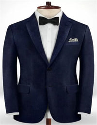Dark Blue Formal Business Men Suits | Blend Wedding Groomsmen Suits