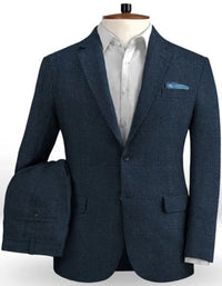 Dark Blue Customized Prom Outfits Suits Wedding Groomsmen Tuxedo Online