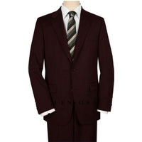 Dark Brown Coat Notch Lapel Side Vented Jacket