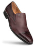 Milani Calfskin/deerskin Burgundy By Mezlan Made In Spain Brand