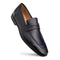 Men's Deerskin Blue Penny Loafer By Mezlan Made In Spain Brand