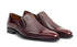 Milani Calfskin/deerskin Burgundy By Mezlan Made In Spain Brand