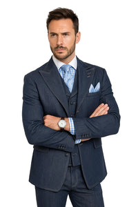 Denim Men's 3-Piece Suit