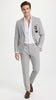 Men’s Navy Seersucker 2 Piece Summer Suit, Modern Fit Lightweight Wedding Dress Suit