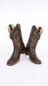 Men’s Brown Armadillo Ranchera Toe Cowboy Boots with TPU Sole, Western Dress Boots