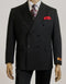 Mens Black Suit - Designer Brand Suit No Double Breasted Pleated Pants Modern Fit