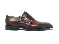 Double Monk Straps Leather Loafer Carrucci