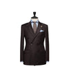 Double Breasted Alberto Nardoni Peak Lapel Brown Blazer