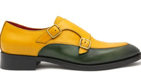 Carrucci Double Monk Strap Two Tone Loafer