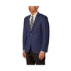 Double Vent Navy Notch Lapel Alberto Nardoni Linen Suit