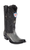 Wild West Botas de Pata de Avestruz Horma Dubai Toe Faded Gray
