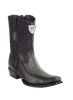Wild West Botas de Avestruz Horma Dubai Toe Faded Gray