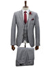 Effetti Suit Designer - 2 button Notch Lapel slim fit EF2N+V-8129 LIGHT GREY