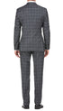English Laundry 2-Piece Gray Plaid Wool Blend Slim Fit Dress Suit