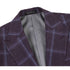 English Laundry 2-Piece Purple Window Pane Check Slim Fit Suit Wool Blend