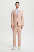 Men's Vested One Button Peak Lapel Stacy Adams Designer Suit in Blush Pink