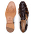 Belvedere Elio: Brown Genuine Crocodile Leather Dress Shoe