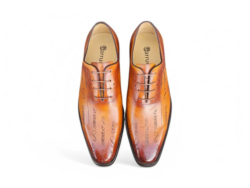 Embossed Wholecut Oxford