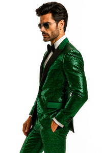 Emerald Green Glitter Suit