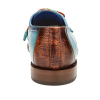 Ostrich Leg Belt - Ocean Blue