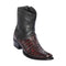 Los Altos Square Toe Men’s Brown Caiman Tail Low Shaft European Boots