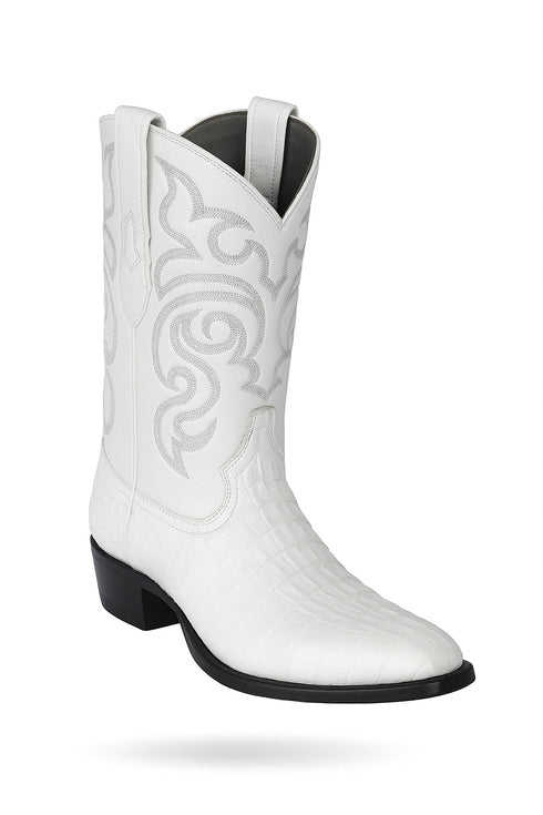 Botas de Cocodrilo - Caiman Cola Horma Puntal- A