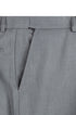 Nola Collection - Medium Gray Regular Fit 2 Piece Suit Flat Front Pants with 2″ Elastic Waistband