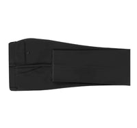 (52" Waist) Black Regular Fit Dress Pants with Flexible Elastic Waistband