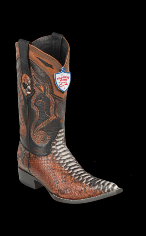 Bota de Pitón Original Horma Punta Aladino Wild West