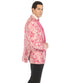 Men’s Drake Fuchsia Floral Tuxedo Blazer – Slim Fit Peak Lapel 1 Button Prom Dinner Jacket for Weddings & Formal Events