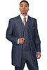 Mens Blue Denim Zoot Suit – Long Vested Vintage Jeans Style
