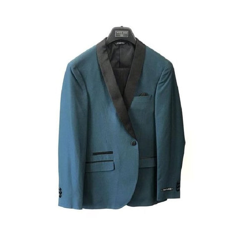 Fashion Teal Blue Jacket Mens Blazer Wedding Sport Coat