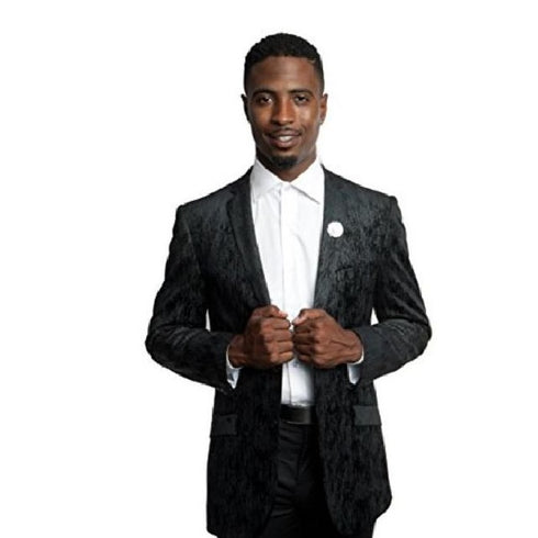 Fashion Unique Brand Two Button Silver Blazer