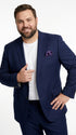 Men’s Navy Wool Sport Coat Blazer, Basic Two Button Classic Fit Formal Dress Jacket