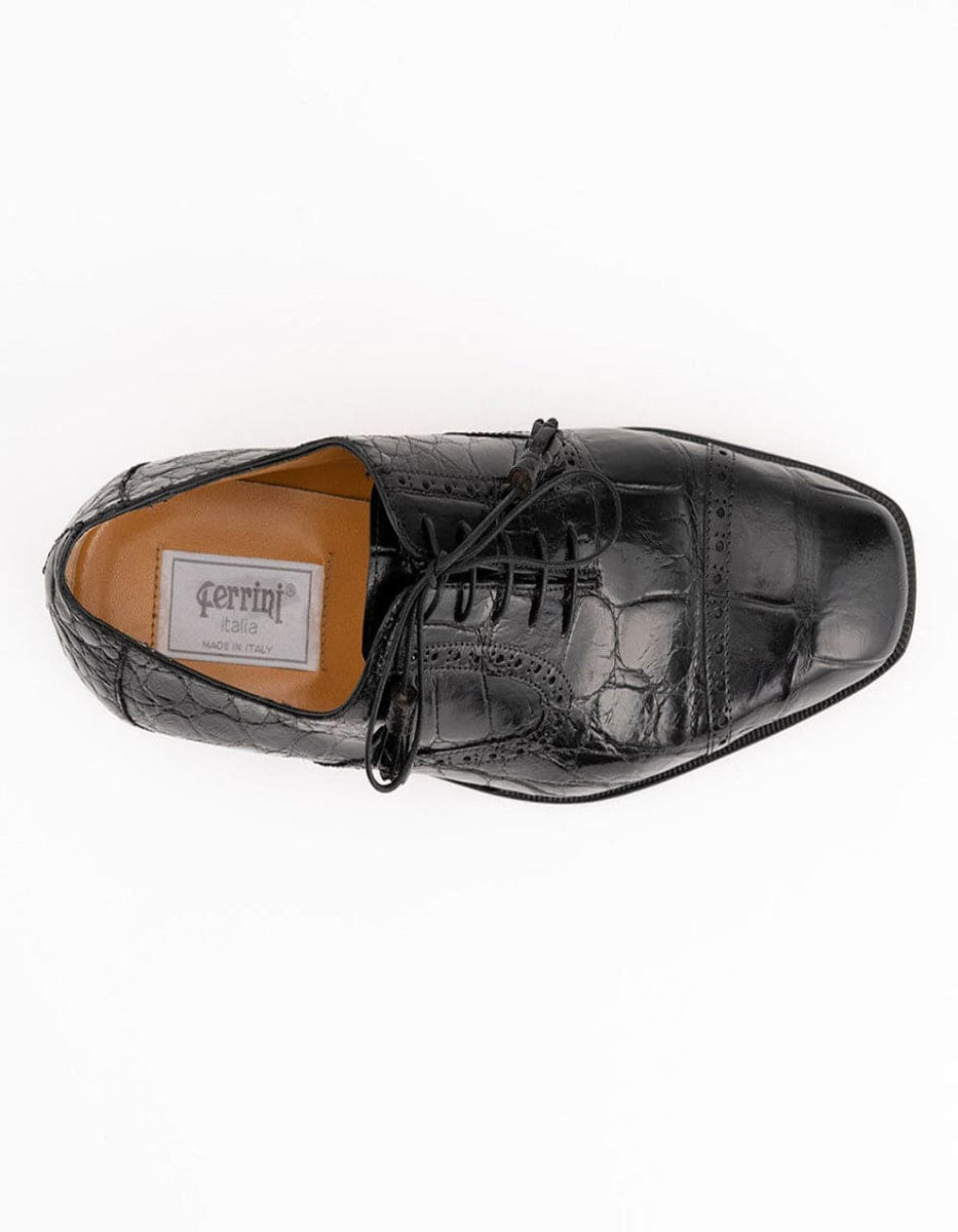 Mens Ferrini French Calfskin Wingtip Dress Shoe in Camel main image 0