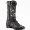 Ferinni Boot - Mens Dress Cowboy Boot - Ferrini Bronco Men's Print Pirarucu Fish Boots Handcrafted Black in Black Color