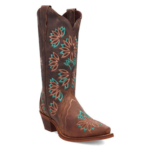 Laredo Filly Tobacco Leather Snip Toe Women Boots