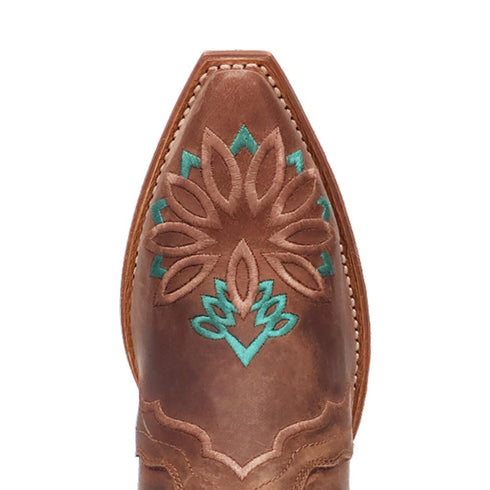 Laredo Filly Tobacco Leather Snip Toe Women Boots