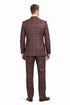 Statement Men’s 100% Wool 3-Piece Suit – Vibrant Color Contrast Modern Fit
